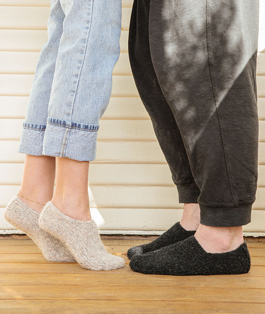 Cozy Slipper Socks by Churchmouse Yarns and Teas