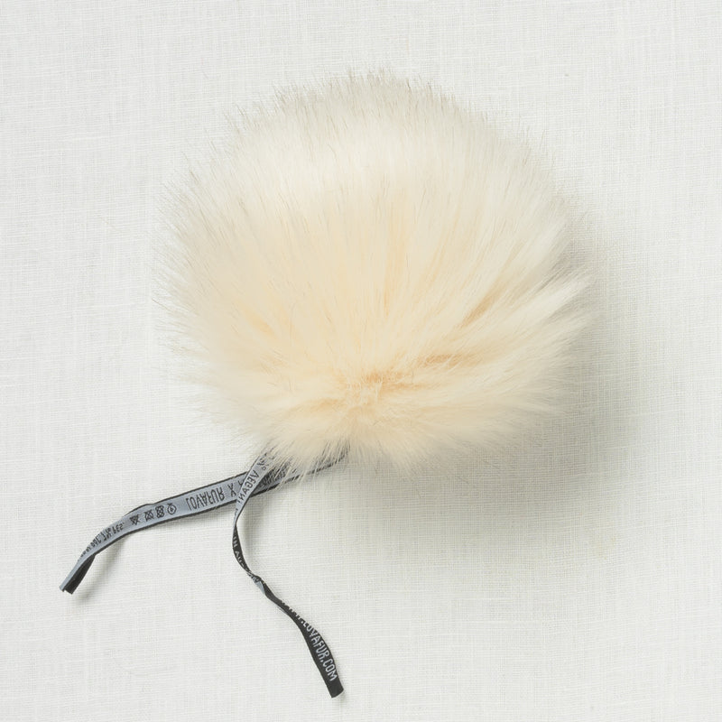 Lovafur Luxe Faux Fur Pom Cream Fox