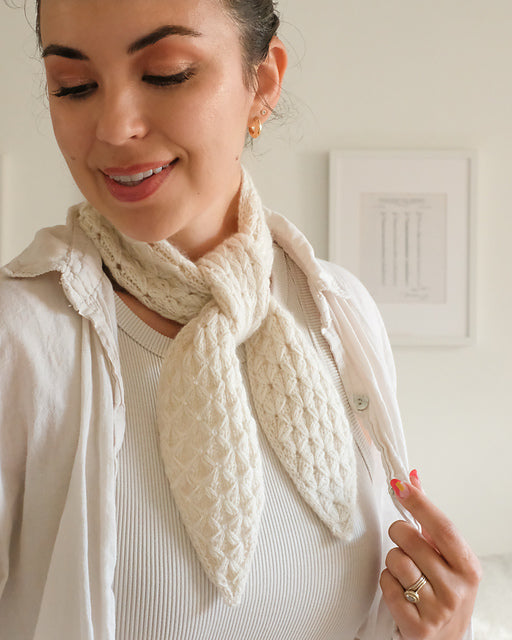 Star Jasmine Mini Scarf by Ksenia Naidyon