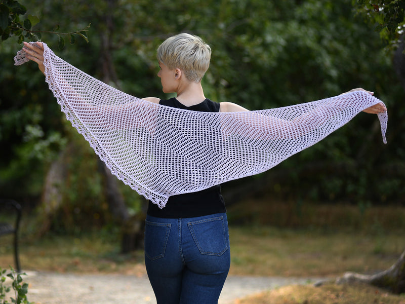 Asymmetrical Shawlette by Shannon Dunbabin