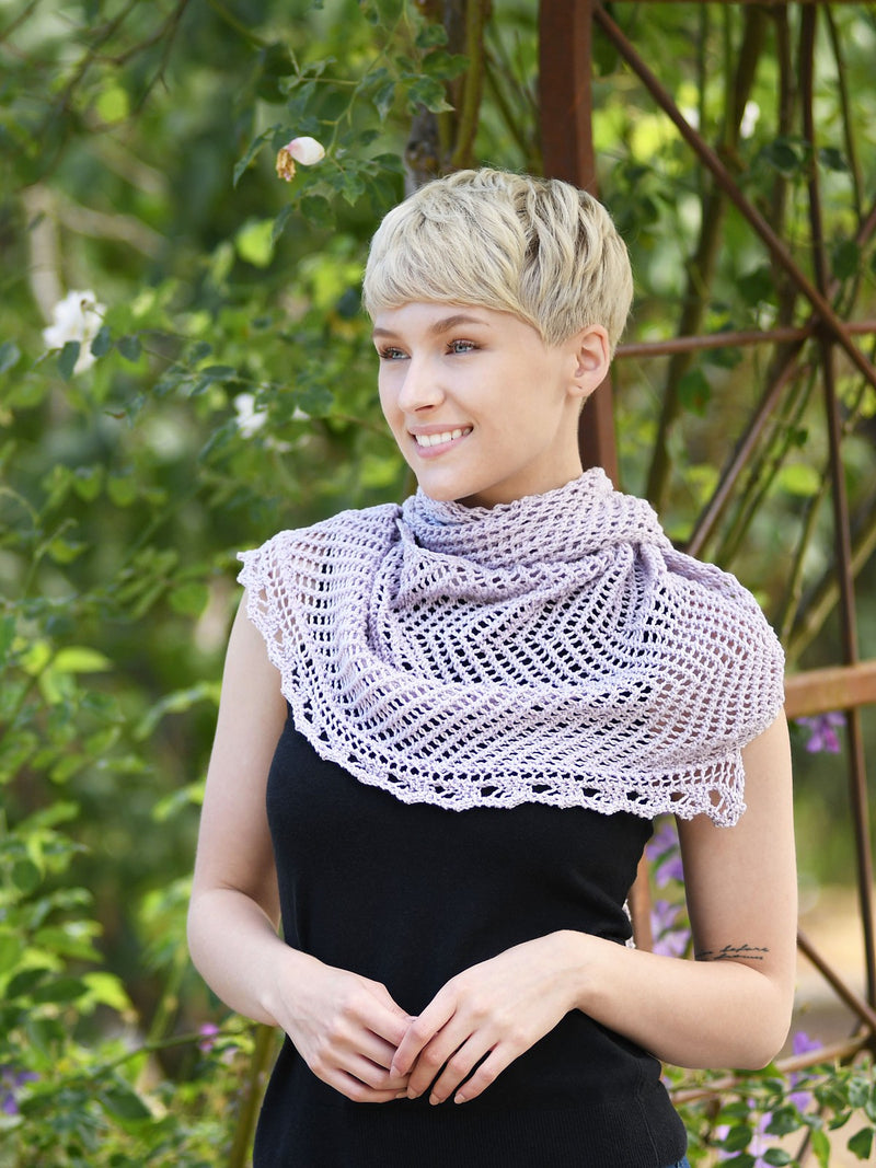 Asymmetrical Shawlette by Shannon Dunbabin