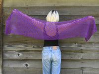 Grape Mesh Lace Wrap by Shannon Dunbabin