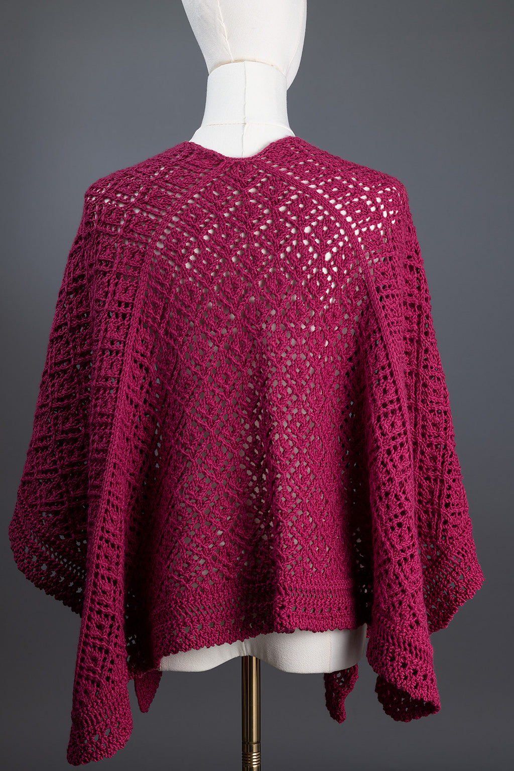 Raspberry Jewel Shawl by Shannon Dunbabin