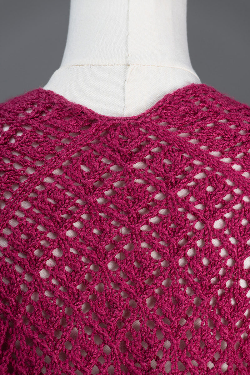Raspberry Jewel Shawl by Shannon Dunbabin
