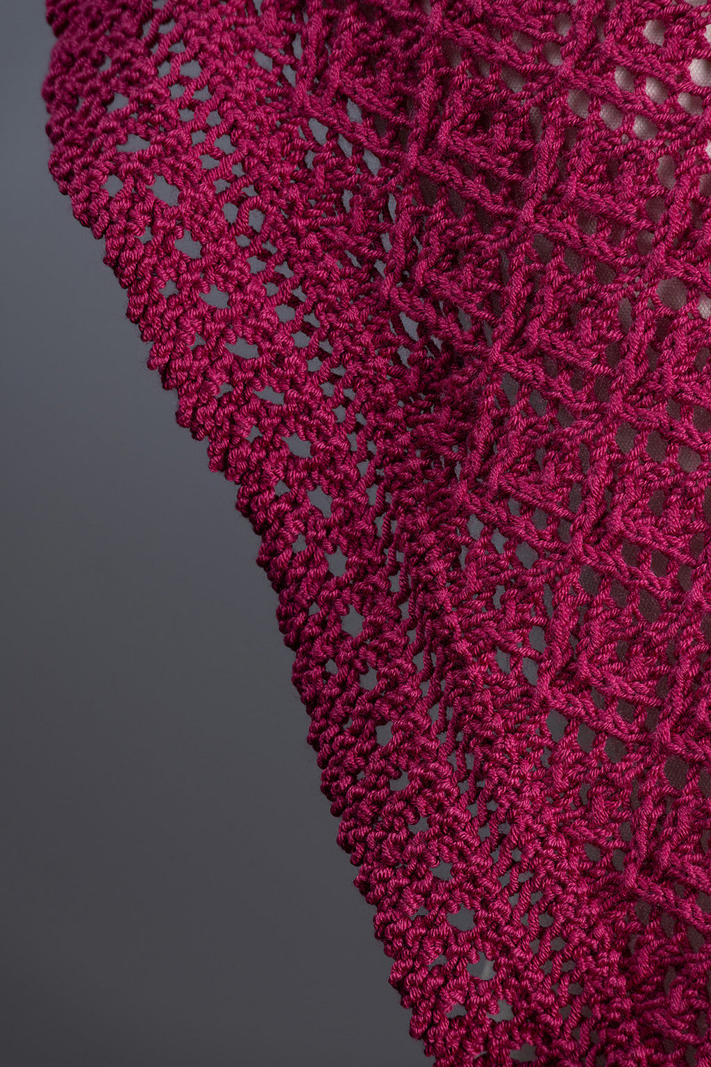 Raspberry Jewel Shawl by Shannon Dunbabin