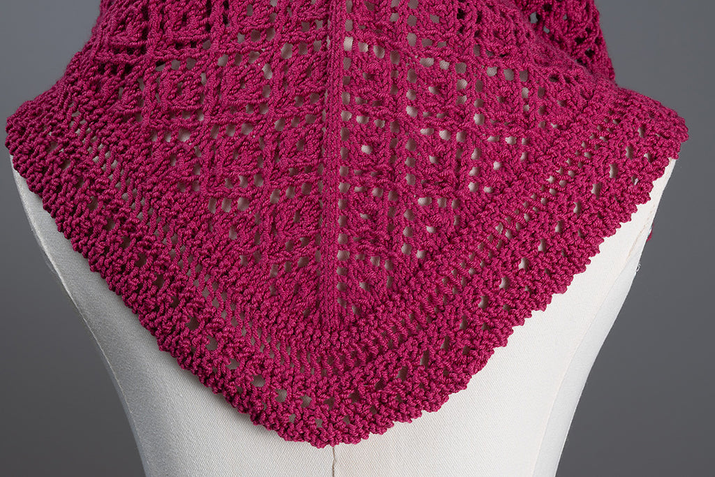 Raspberry Jewel Shawl by Shannon Dunbabin