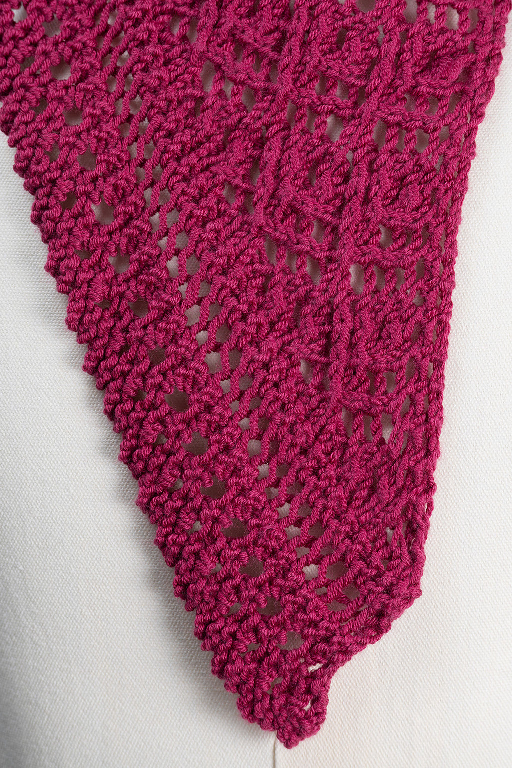 Raspberry Jewel Shawl by Shannon Dunbabin