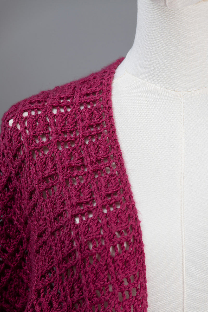 Raspberry Jewel Shawl by Shannon Dunbabin