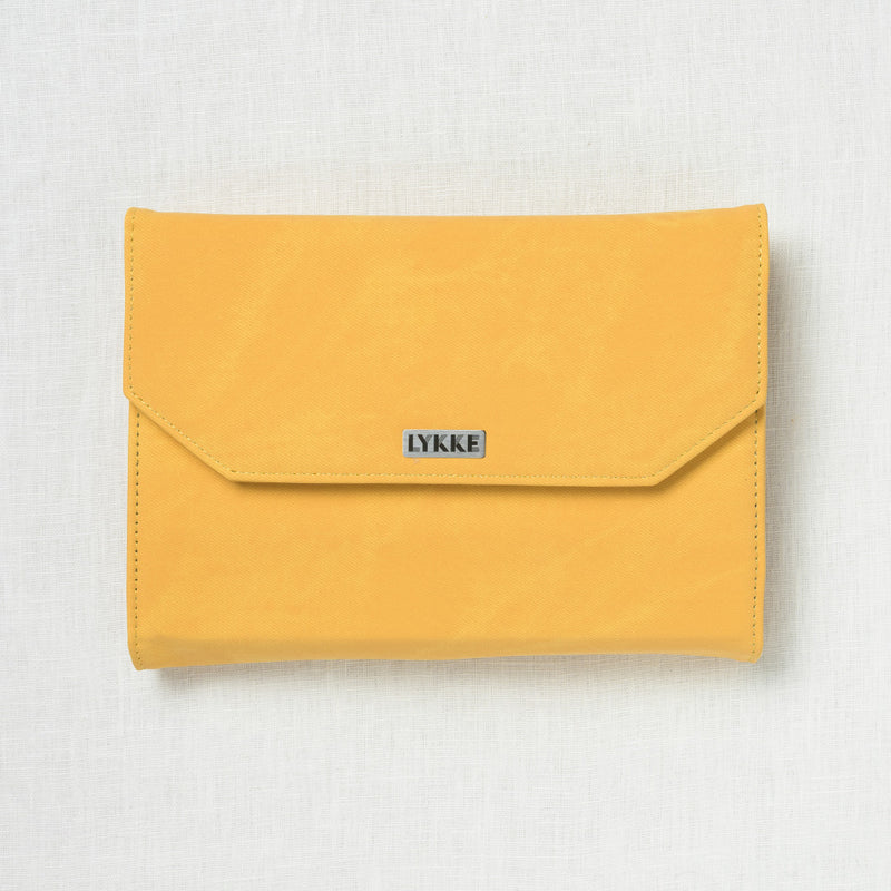 Lykke Umber 5" Interchangeable Circular Needle Set, Dandelion Denim Case