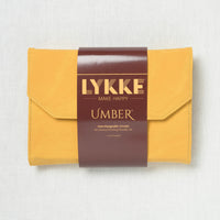 Lykke Umber 5" Interchangeable Circular Needle Set, Dandelion Denim Case