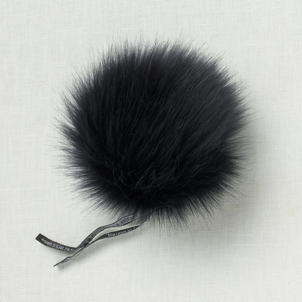 Lovafur Luxe Faux Fur Pom Dark Blue Fox