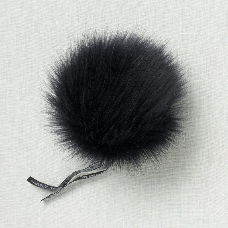 Lovafur Luxe Faux Fur Pom Dark Blue Fox