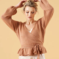 Charlotte Ruffle Wrap Top by Chloe Birch