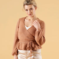 Charlotte Ruffle Wrap Top by Chloe Birch