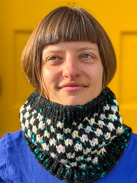 Check Check Hats + Cowl by Sarah E. Chapman