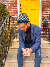 Check Check Hats + Cowl by Sarah E. Chapman