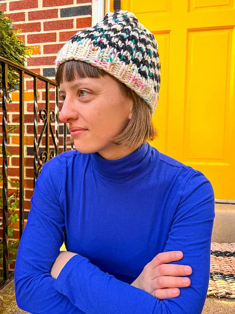 Check Check Hats + Cowl by Sarah E. Chapman