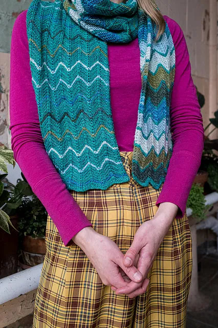 Flora Scarf by Lisa R. Myers – Wool and Company