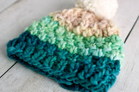 Simple Bulky Moss Stitch Baby Hat by Fairmount Fibers Design Team