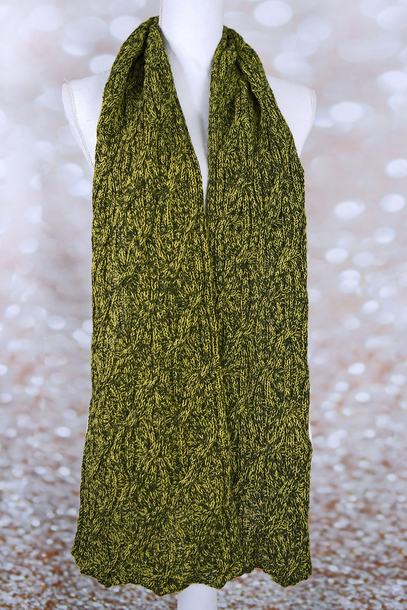 Double Stranded Reversible Cabled Scarf by Shannon Dunbabin