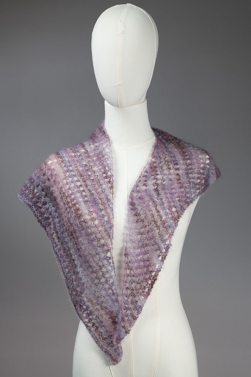 Simple Lace Asymmetrical Scarf by Shannon Dunbabin