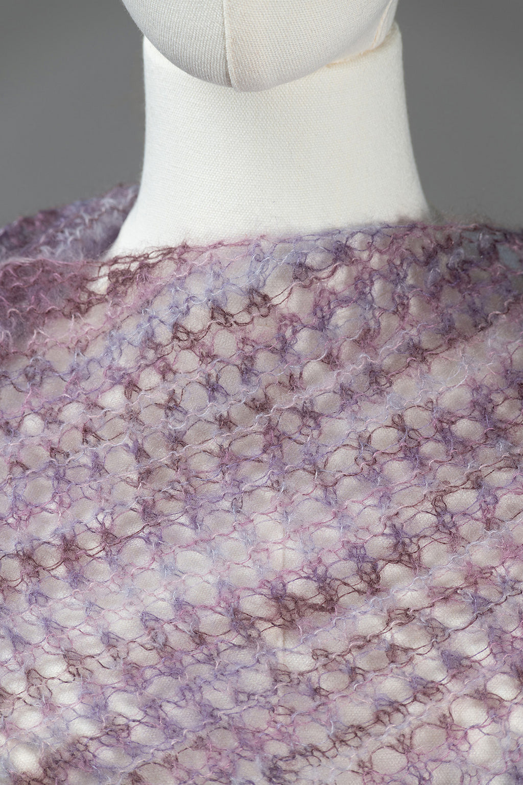 Simple Lace Asymmetrical Scarf by Shannon Dunbabin