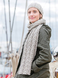 Fair Winds Beanie & Scarf by Churchmouse Yarns and Teas