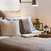 Honeycomb Basket Blanket & Cushions by Jenny Watson