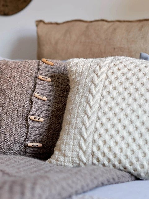 Honeycomb Basket Blanket & Cushions by Jenny Watson