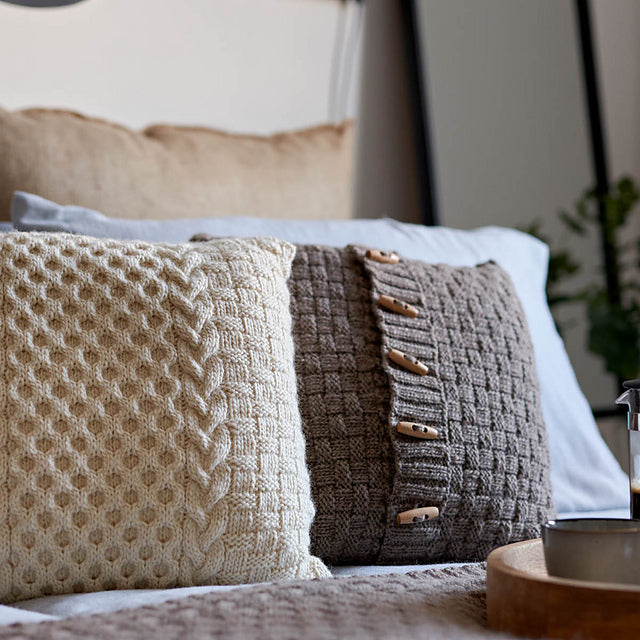 Honeycomb Basket Blanket & Cushions by Jenny Watson