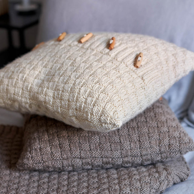 Honeycomb Basket Blanket & Cushions by Jenny Watson