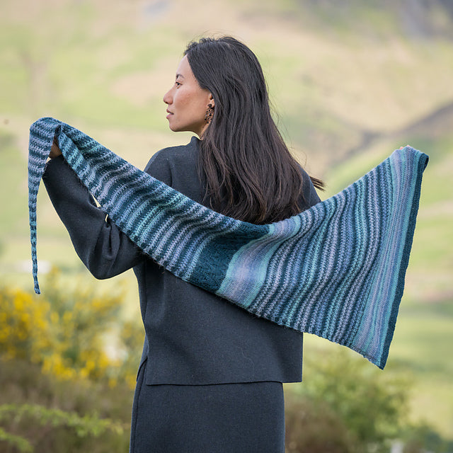Flowing Tides Shawl by Audrey Borrego