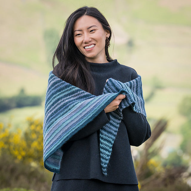 Flowing Tides Shawl by Audrey Borrego