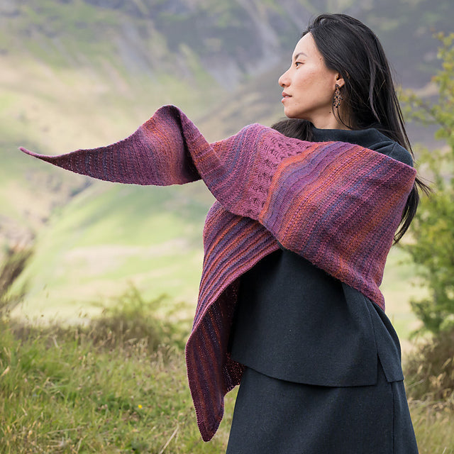 Flowing Tides Shawl by Audrey Borrego