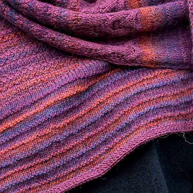 Flowing Tides Shawl by Audrey Borrego