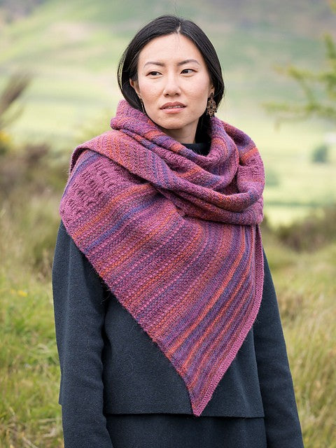 Flowing Tides Shawl by Audrey Borrego