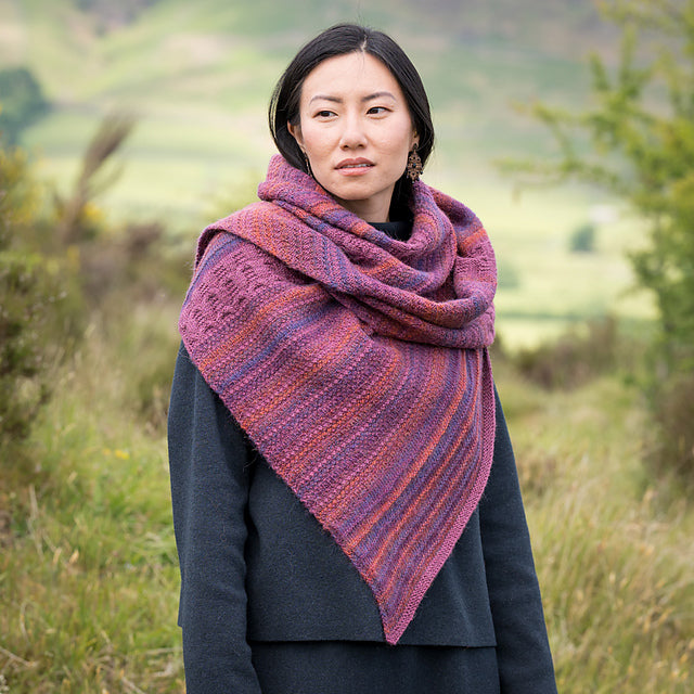 Flowing Tides Shawl by Audrey Borrego