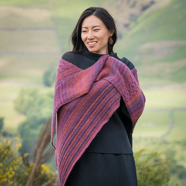 Flowing Tides Shawl by Audrey Borrego