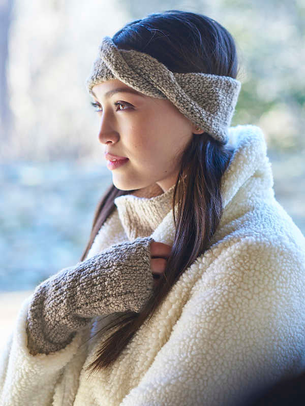 Hilda Hat, Mitts & Headband by Berroco Design Team