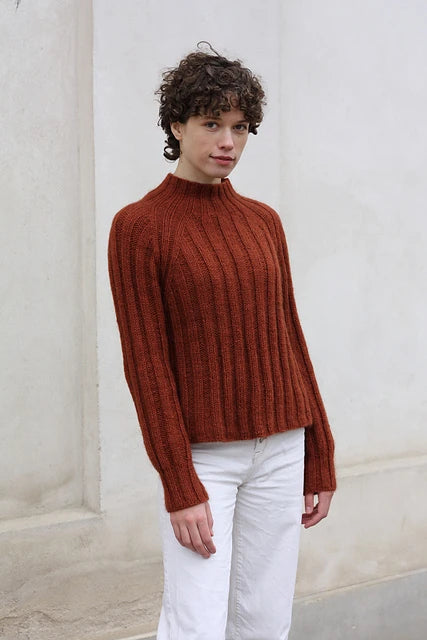 Chunky Rib Sweater by Pernille Larsen Wool and Company