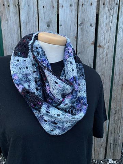 Ice Cube Scarf/Cowl by Joanna J Clayson
