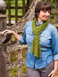 Fir Cone Lace Shawl & Scarf by Churchmouse Yarns and Teas