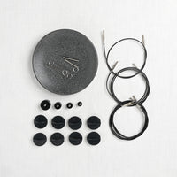 Lykke Driftwood 6" Interchangeable Crochet Hook Set, Grey Denim Case