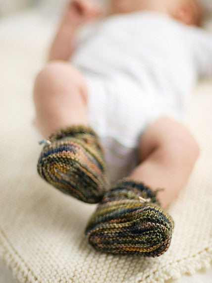 Stay-On Baby Booties by Churchmouse Yarns and Teas