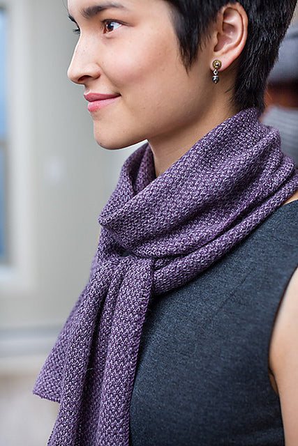 Two-Tone Twill Scarf by Churchmouse Yarns and Teas