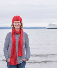 Mistake Rib Beanie & Scarf by Churchmouse Yarns and Teas