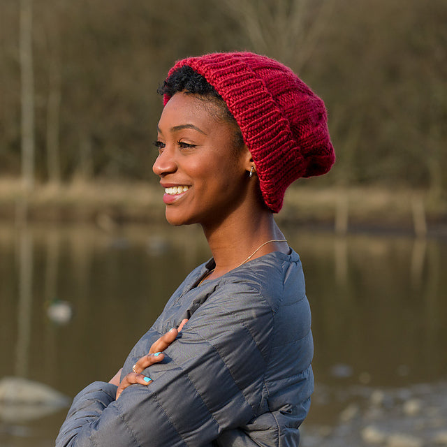 Jagged Ridge Beanie by Teti Lutsak