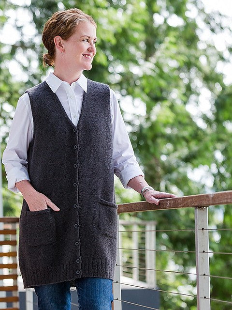 Library Vest by Churchmouse Yarns and Teas