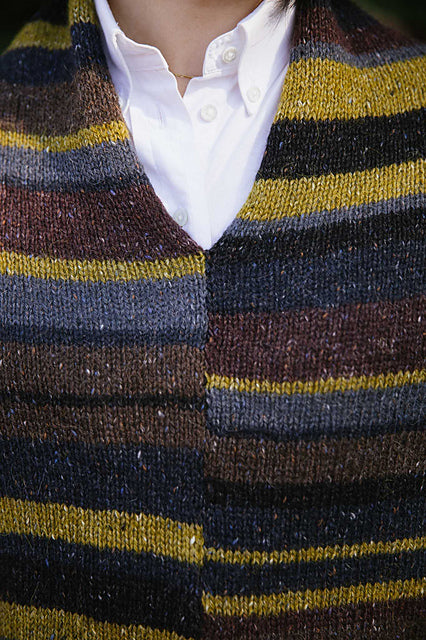 Lucky Striped Poncho by Churchmouse Yarns and Teas