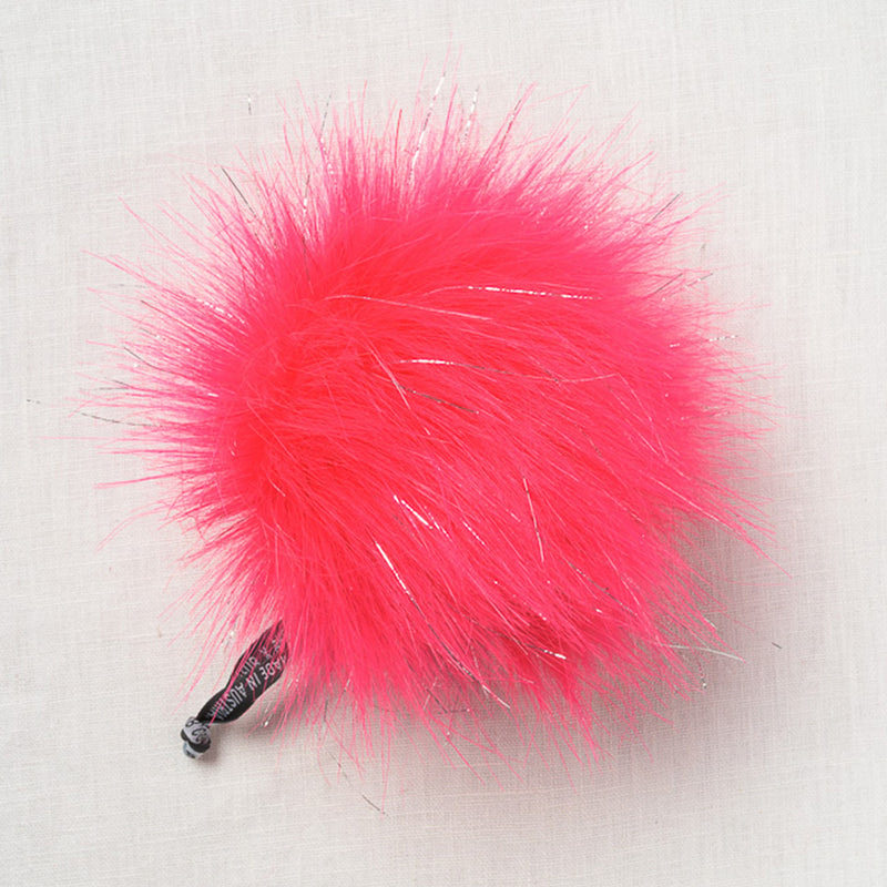 Lovafur Luxe Faux Fur Pom Luxe Hot Pink Raccoon